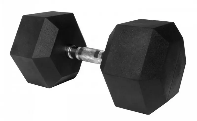 Gantera cauciucata Dayu Fitness GANT 2.5kg (Black)