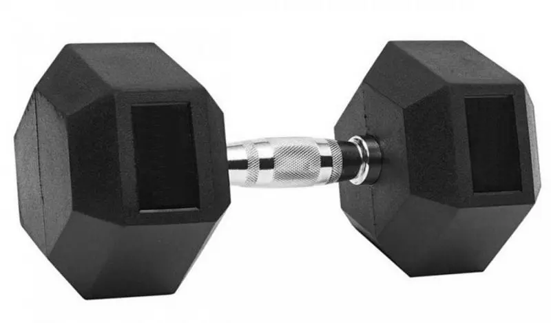 Gantera cauciucata Dayu Fitness GANT 2.5kg (Black)