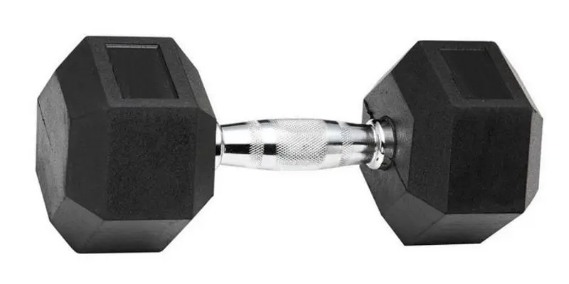 Gantera cauciucata Dayu Fitness GANT 2.5kg (Black)