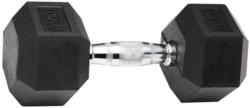 Гантель обрезиненная Dayu Fitness GANT 25kg (Black) - 2