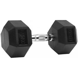 Гантель обрезиненная Dayu Fitness GANT 7.5kg (Black)