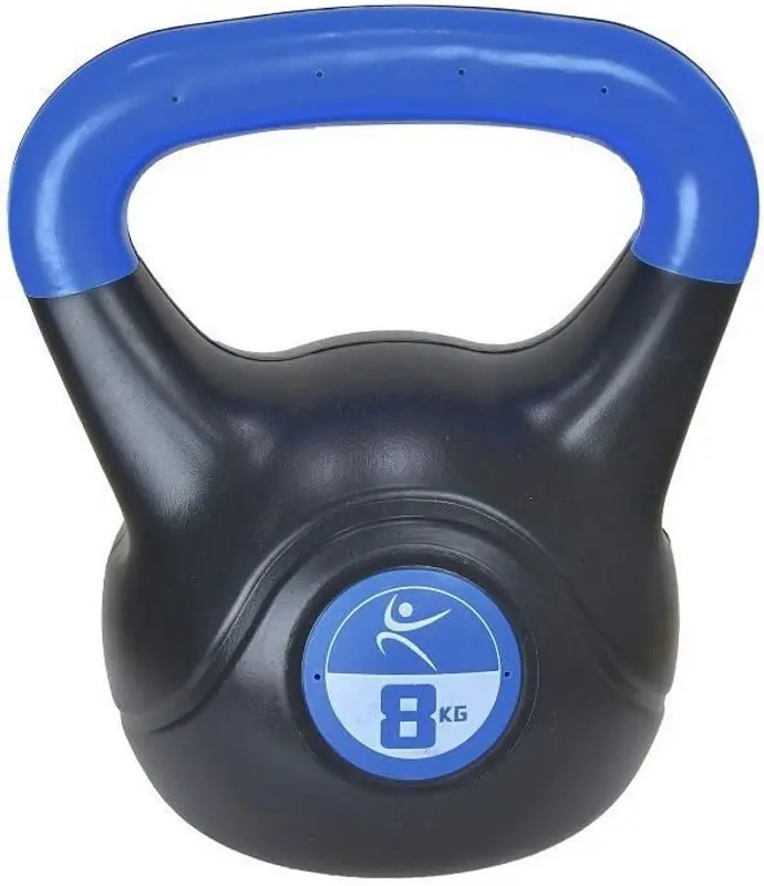 Greutate DHS Lifefit Kettlebell 8 kg (Black/Blue)