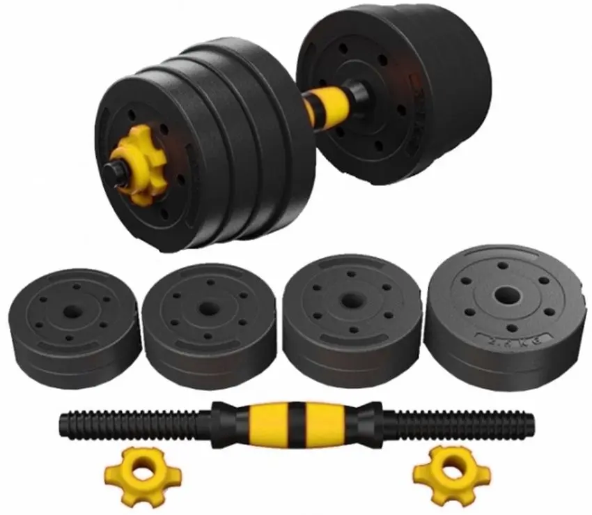 Gantera reglabila FitTronic FG15 15kg (Black/Yellow)