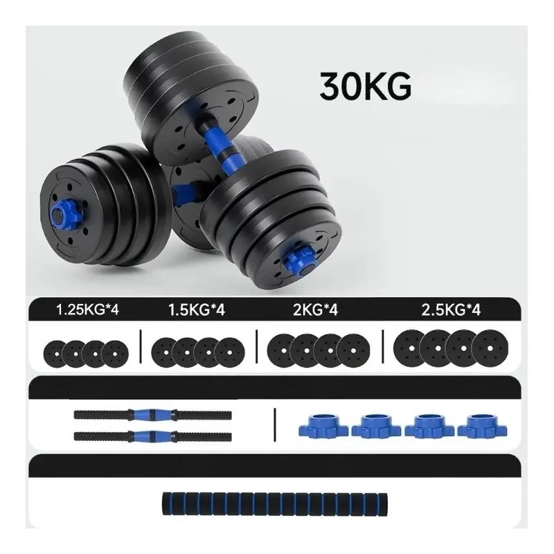 Gantere-haltera 2in1 FitTronic BG30 30 kg (Blue/Black) - 4