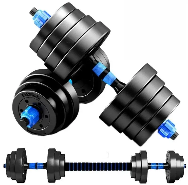 Гантели-штанга 2в1 FitTronic BG40 40 kg (Black/Blue) - 2