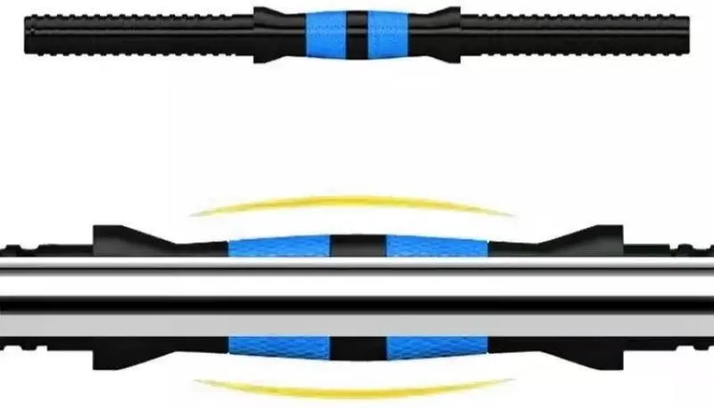 Гантели-штанга 2в1 FitTronic BG40 40 kg (Black/Blue) - 5