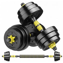 Gantere-haltera 2in1 FitTronic FG20 20kg (Black/Yellow)