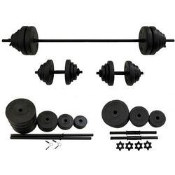 Набор гантели + штанга FitTronic GR50 50kg (Black) Thumb