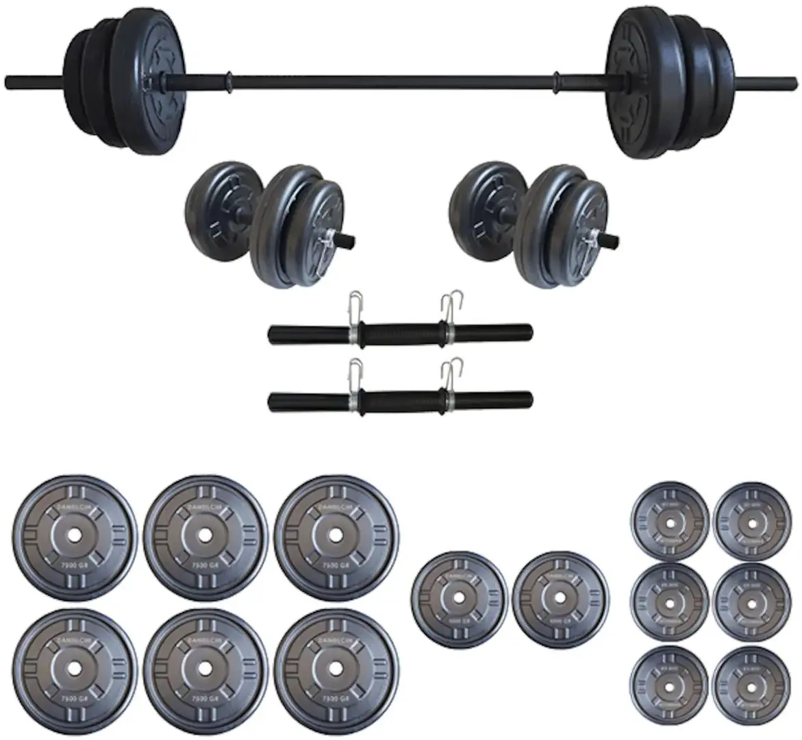 Set gantere + haltera FitTronic GR75 75kg (Black)