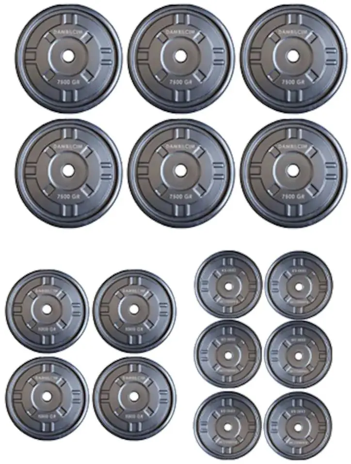 Set gantere + haltera FitTronic GR85 85kg (Black)