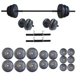 Set gantere + haltera FitTronic GR85 85kg (Black) Thumb