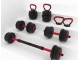 Набор гантели + штанга + гири 6в1 FitTronic KF30 30kg (Black/Red)