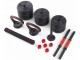 Set gantere + haltera + greutati 6in1 FitTronic KF40 40kg (Black/Red)