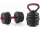 Set gantere + haltera + greutati 6in1 FitTronic KF50 50kg (Black/Red)