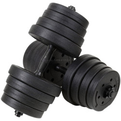 Gantere reglabile Funfit Gym&Fitness 4256 2x15kg (Black)