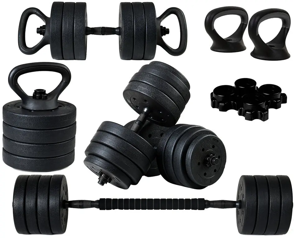 Gantere-haltera 4in1 FunFit 4261 40kg (Black) - 4
