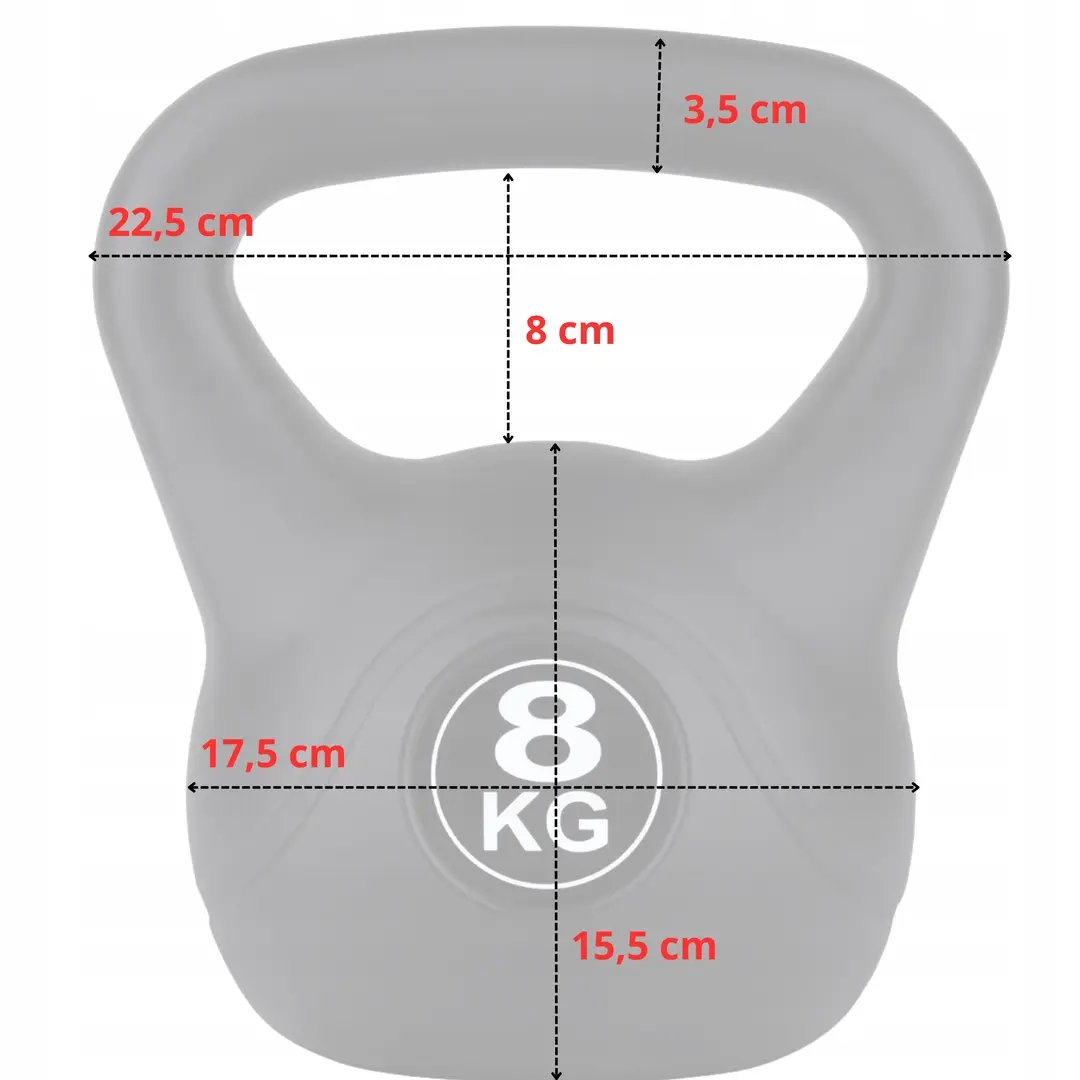 Greutate Funfit Gym&Fitness 4406 8kg (Black) - 8