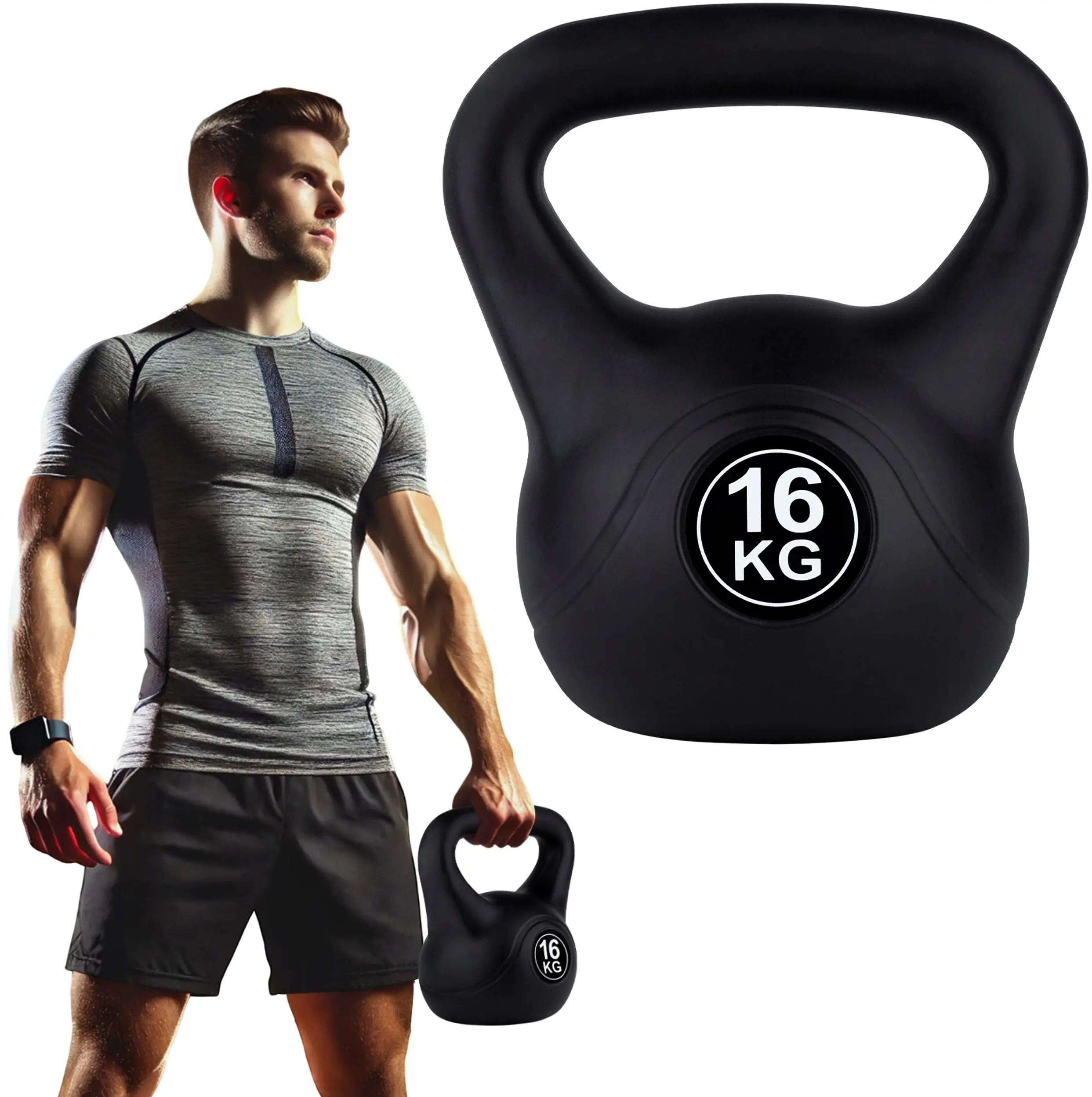 Гиря Funfit Gym&Fitness 4409 16kg (Black) - 5