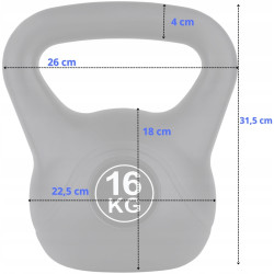 Гиря Funfit Gym&Fitness 4409 16kg (Black) Thumb