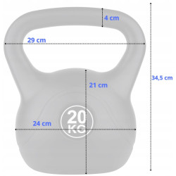 Greutate Funfit Gym&Fitness 4410 20kg (Black) Thumb