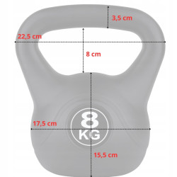 Гиря Funfit Gym&Fitness 5905771300753 8kg (Black) Thumb