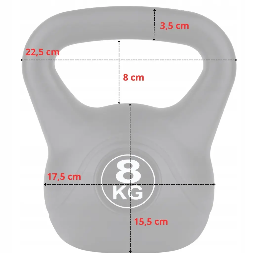 Гиря Funfit Gym&Fitness 5905771300753 8kg (Black) - 6