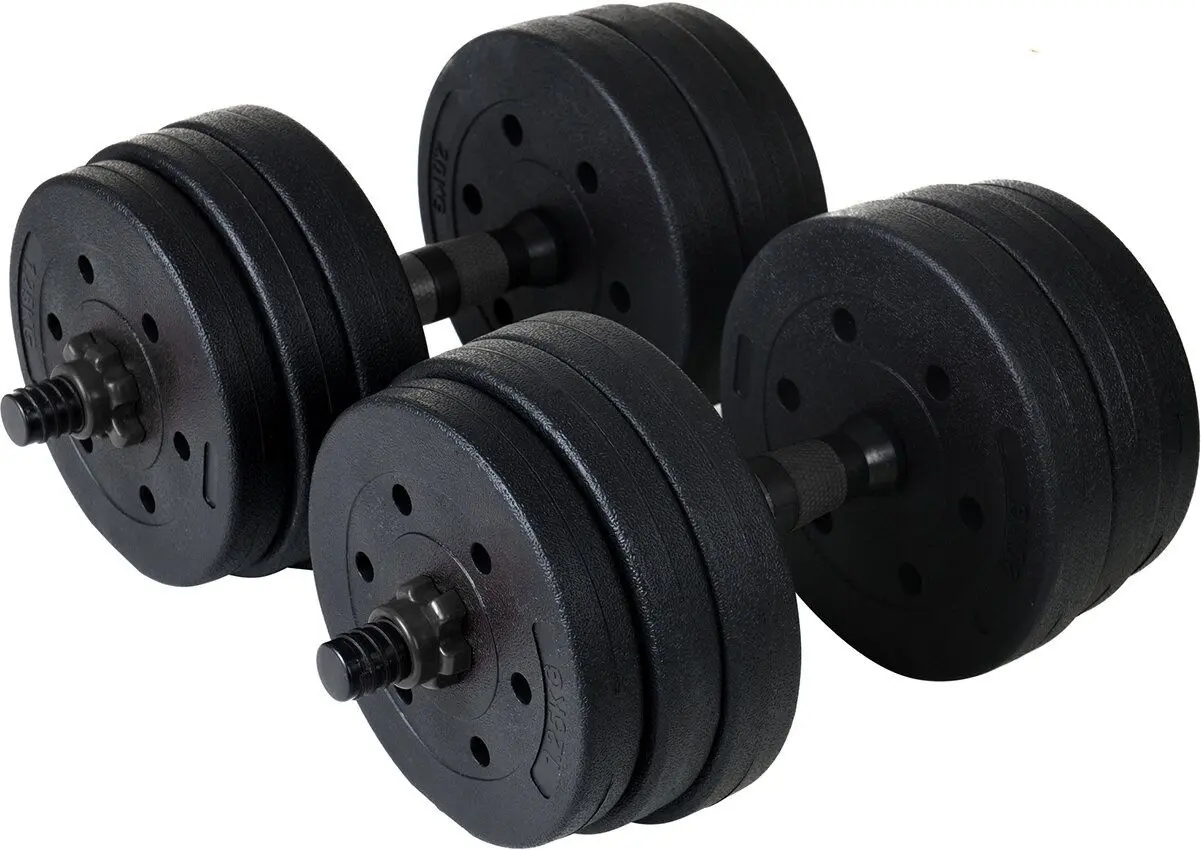 Гантели-штанга 2в1 FunFit 4258 2x10kg (Black)