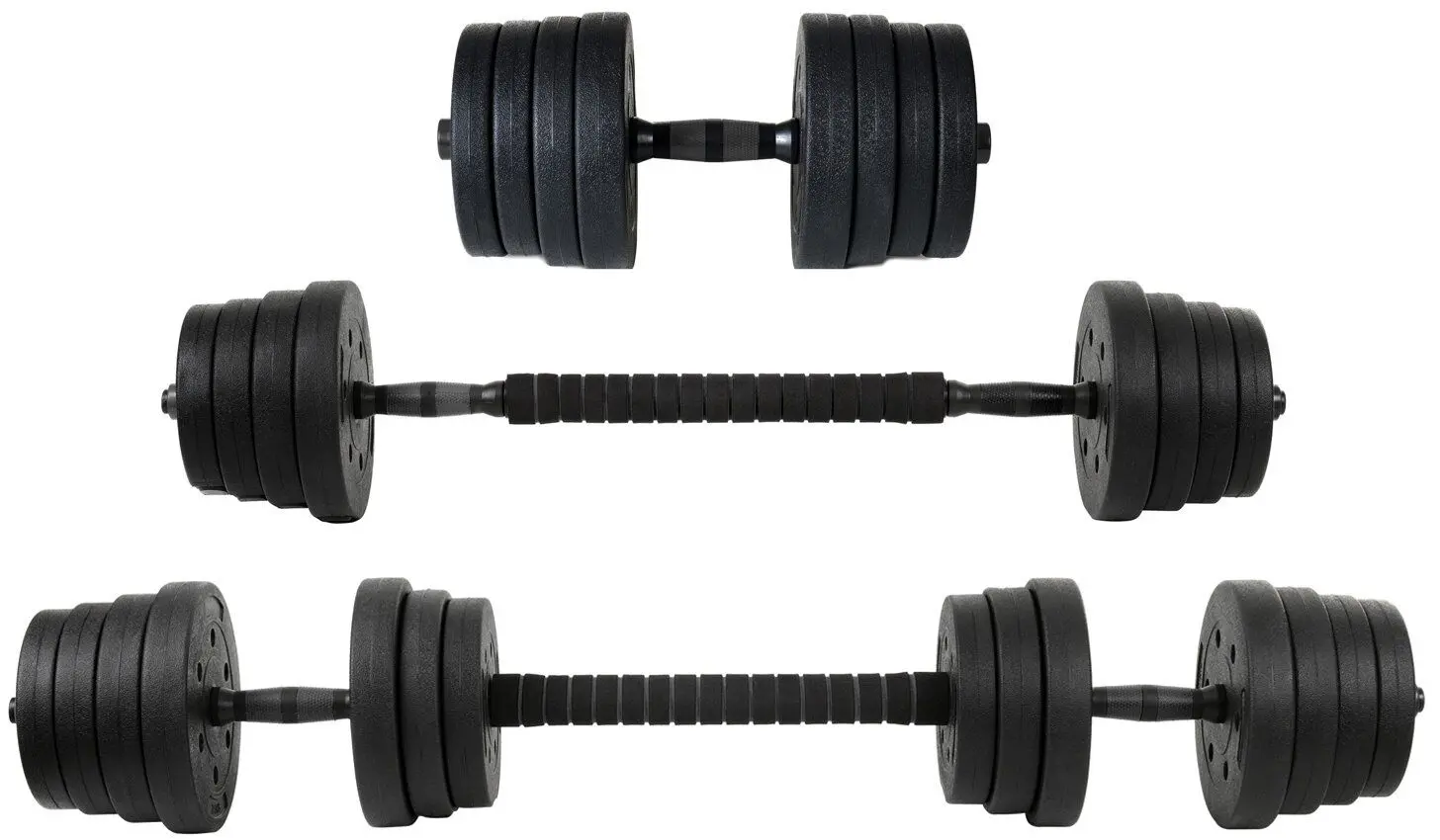 Gantere-haltera 2in1 FunFit 4259 2x15kg (Black)