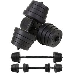 Gantere-haltera 2in1 FunFit 4259 2x15kg (Black)