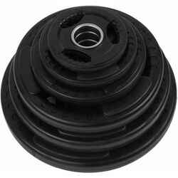 Диск обрезиненный олимпийский Hiperlion GLP003 15kg (Black) Thumb