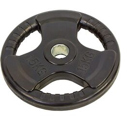 Диск обрезиненный олимпийский Hiperlion GLP003 15kg (Black)