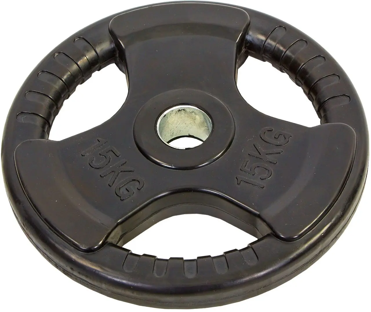 Диск обрезиненный олимпийский Hiperlion GLP003 15kg (Black)