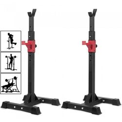 Set suport bara olimpica Hiperlion Squat (Black/Red) Thumb