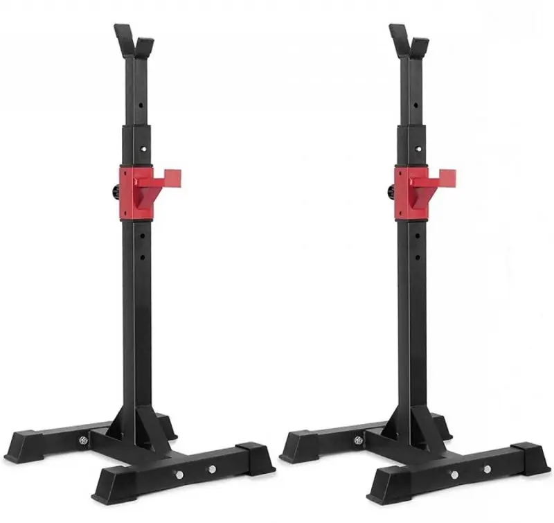 Set suport bara olimpica Hiperlion Squat (Black/Red)