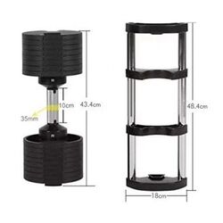 Регулируемая гантель Hiperlion YLK007 2-32 kg (Black) Thumb