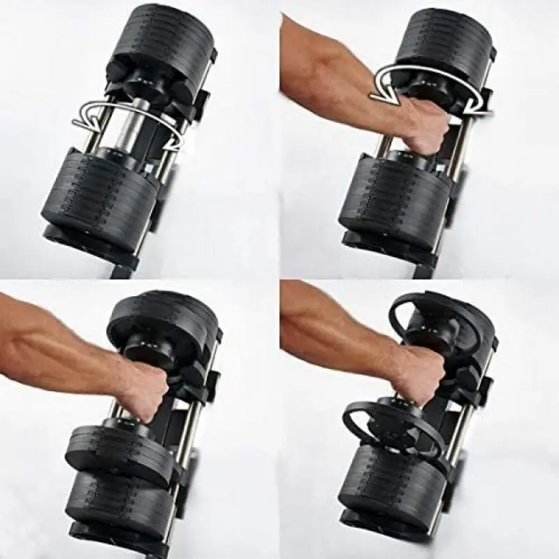 Регулируемая гантель Hiperlion YLK007 2-32 kg (Black)