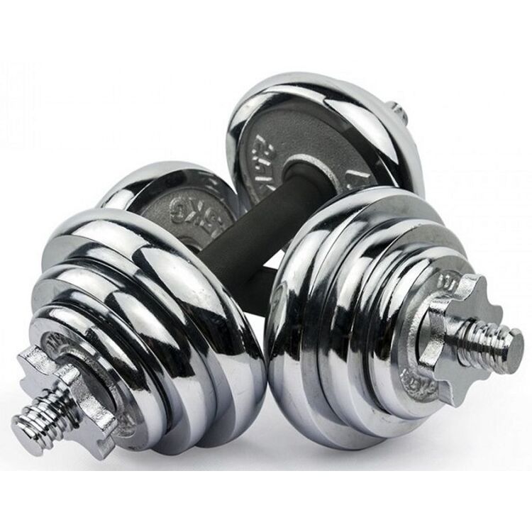 Регулируемые гантели Hiperlion YLK004 2x10kg (Silver)