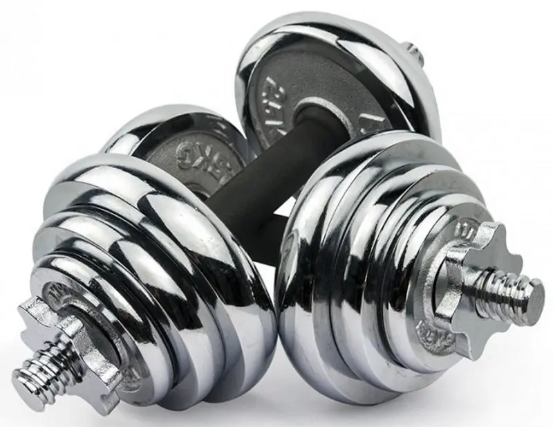 Регулируемые гантели Hiperlion YLK004 2x10kg (Silver)