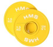 Диск обрезиненный олимпийский Hms CBRS15 2x1.5 kg (Yellow)