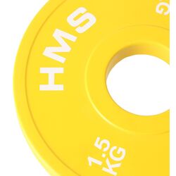 Диск обрезиненный олимпийский Hms CBRS15 2x1.5 kg (Yellow) Thumb