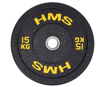 Диск олимпийский HMS HTBR15 15kg (Black/Yellow)