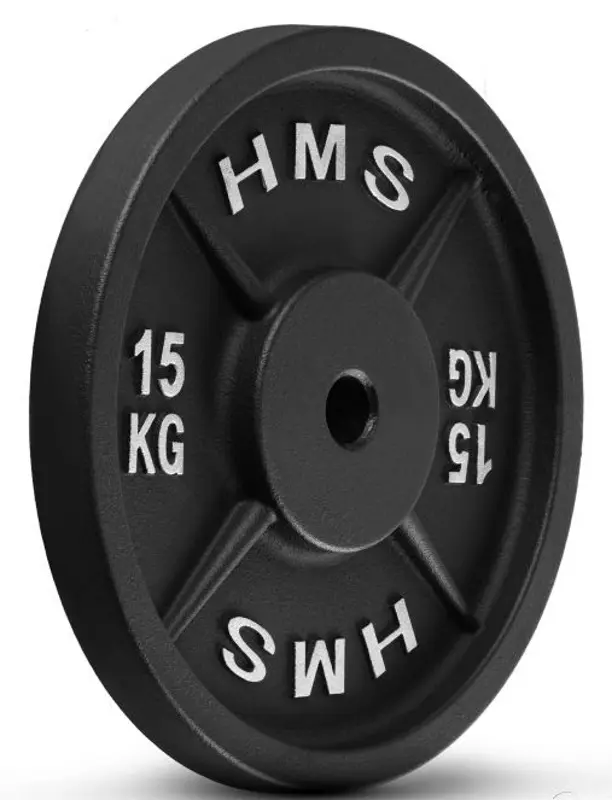 Диск олимпийский HMS TCN15 15kg (Black) - 2