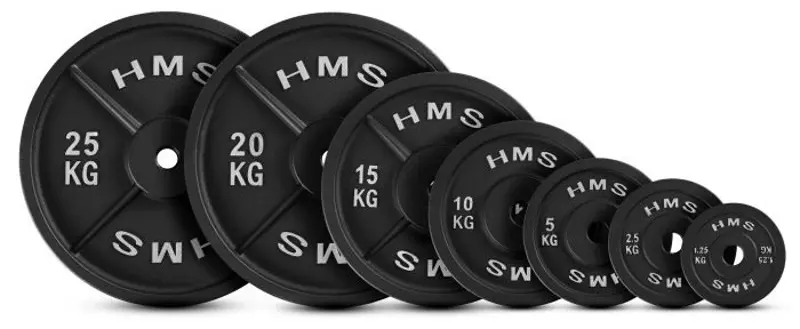 Диск олимпийский HMS TCN15 15kg (Black) - 3