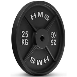 Диск олимпийский HMS TCN25 25kg (Black) Thumb