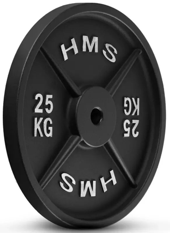 Диск олимпийский HMS TCN25 25kg (Black) - 2