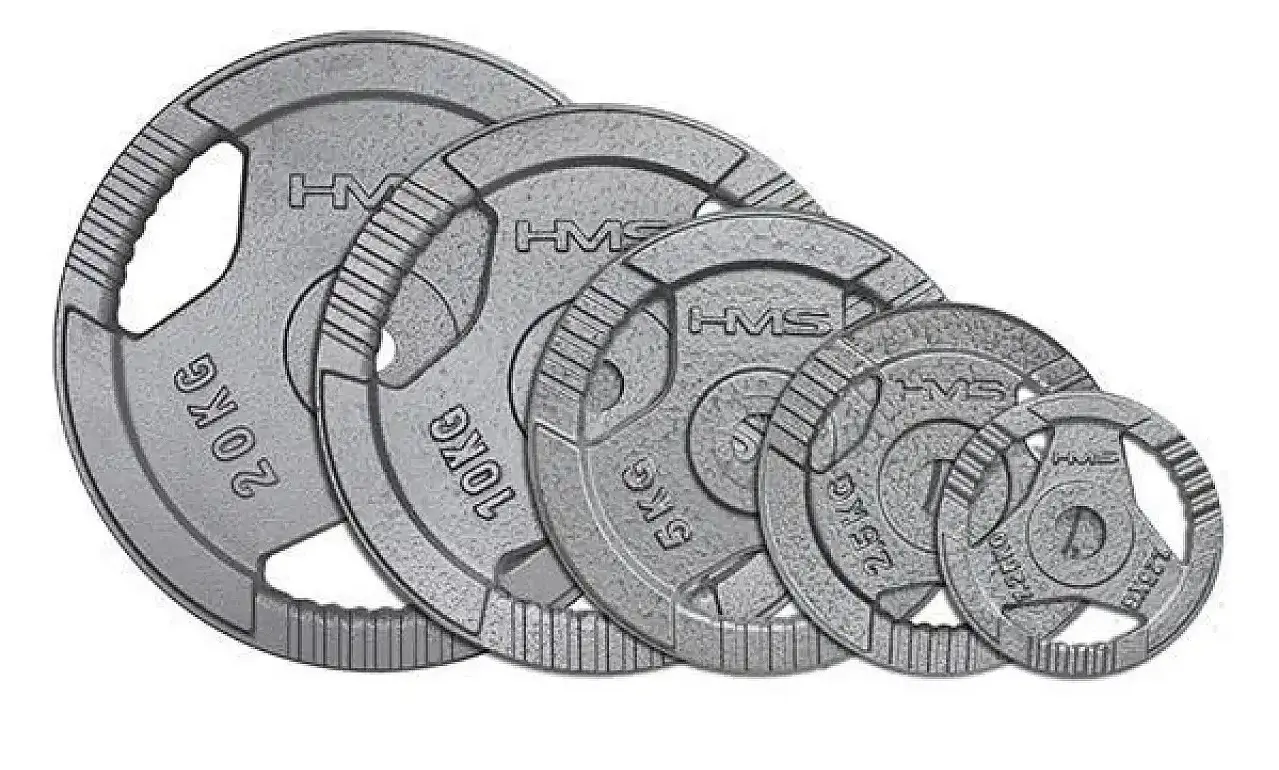Disc olimpic HMS THM05 Hammertone 5kg (Grey) - 3