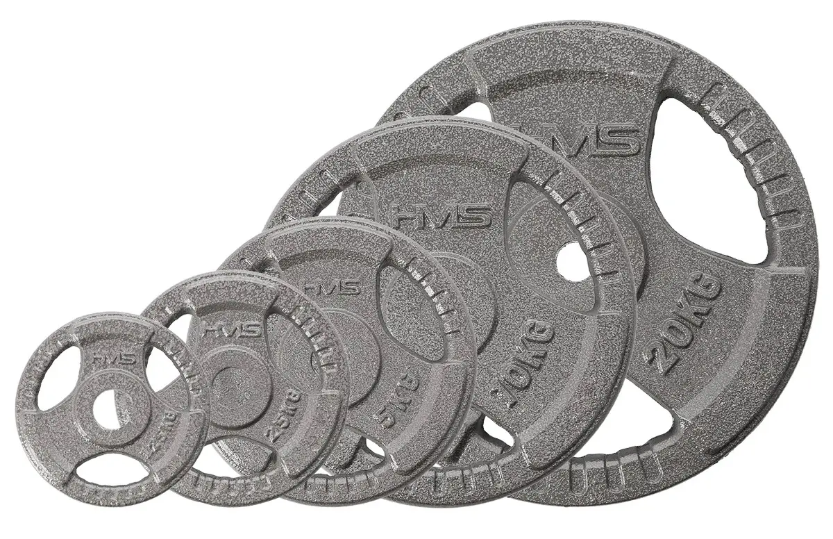 Disc olimpic HMS THM10 Hammertone 10kg (Grey) - 3