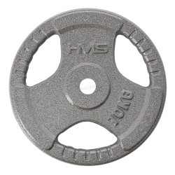 Disc olimpic HMS THM10 Hammertone 10kg (Grey)