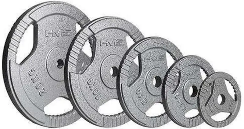 Диск олимпийский HMS THM20 Hammertone 20kg (Grey) - 3