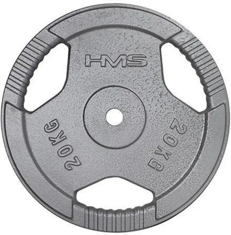 Диск олимпийский HMS THM20 Hammertone 20kg (Grey)